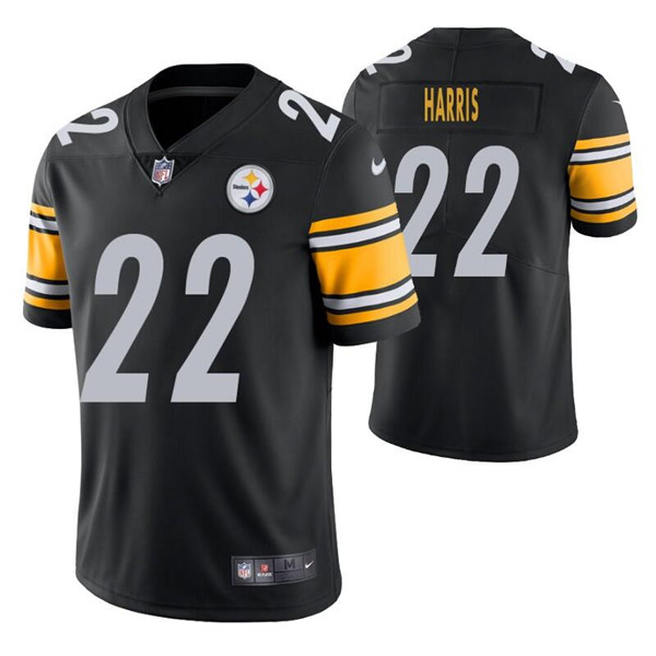 Men's Pittsburgh Steelers #22 Najee Harris 2021 Black Vapor Untouchable Limited Stitched Jersey
